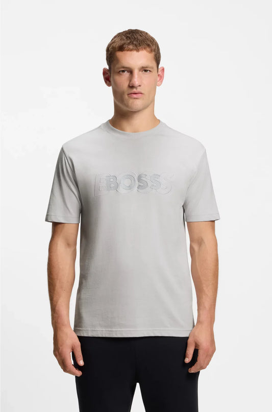 T-SHIRT IN COTONE-JERSEY CON DOPPIO LOGO ARTWORK
