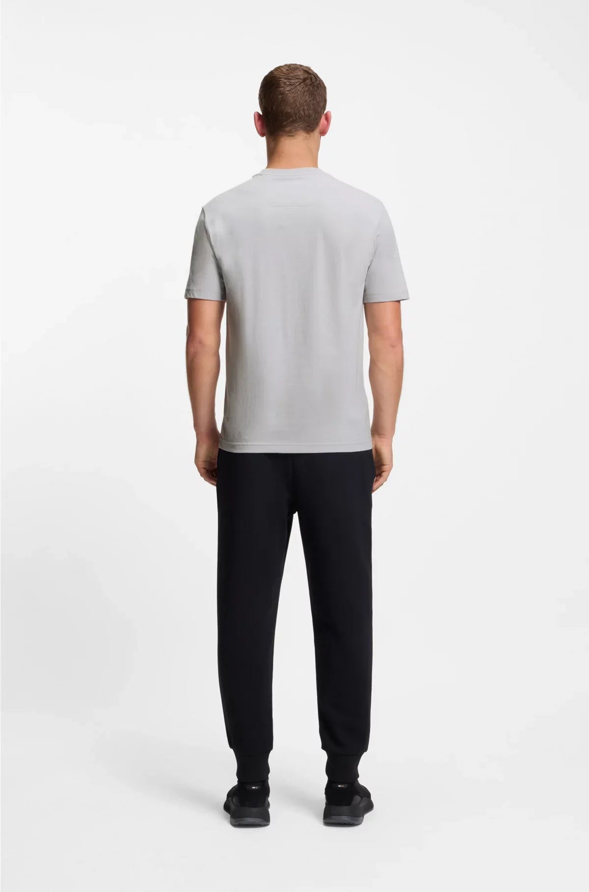 COTTON-JERSEY T-SHIRT WITH DOUBLE LOGO ARTWORK