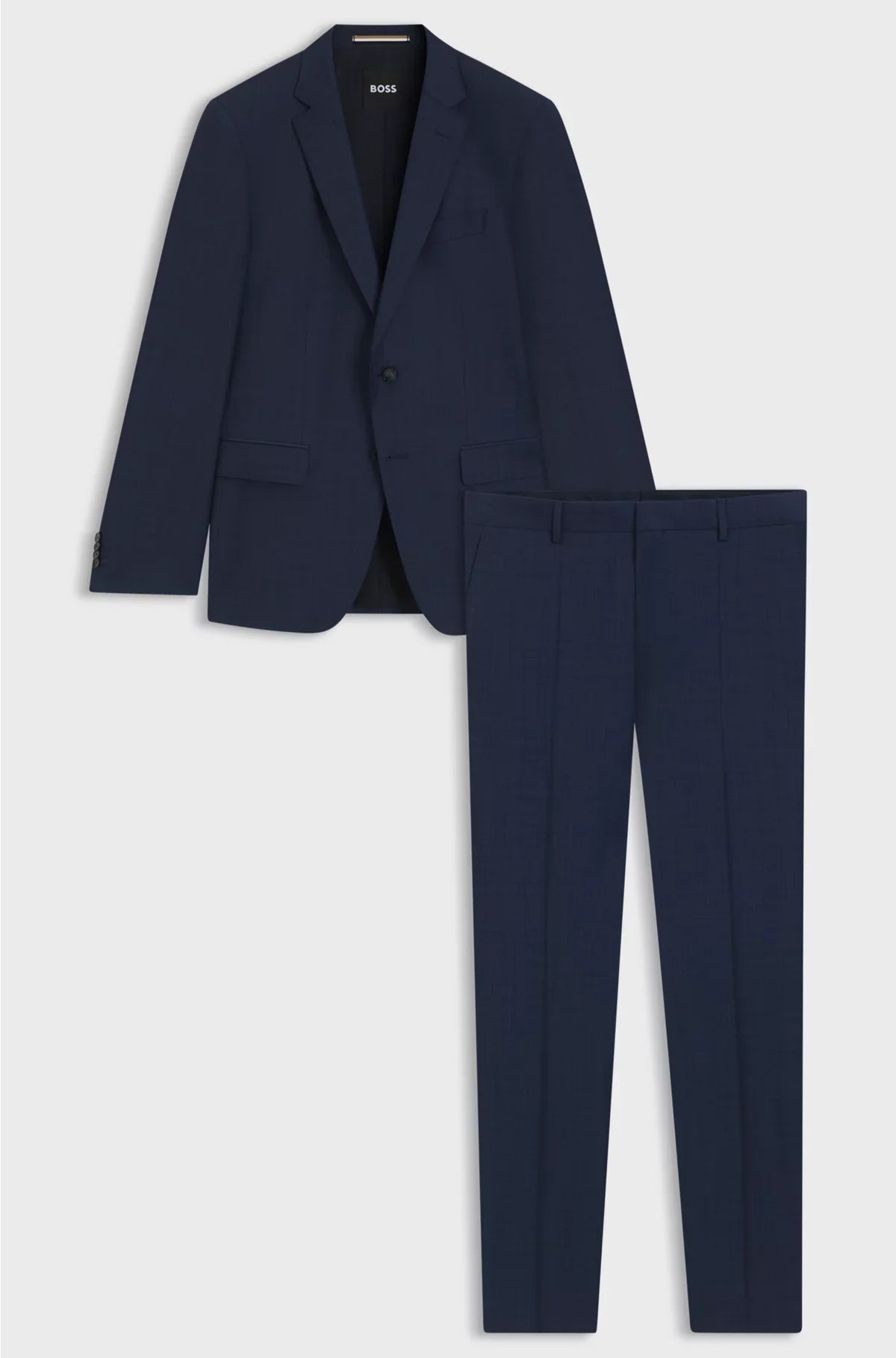 SLIM-FIT SUIT IN AMICRO-PATTERNED WOOL BLEND