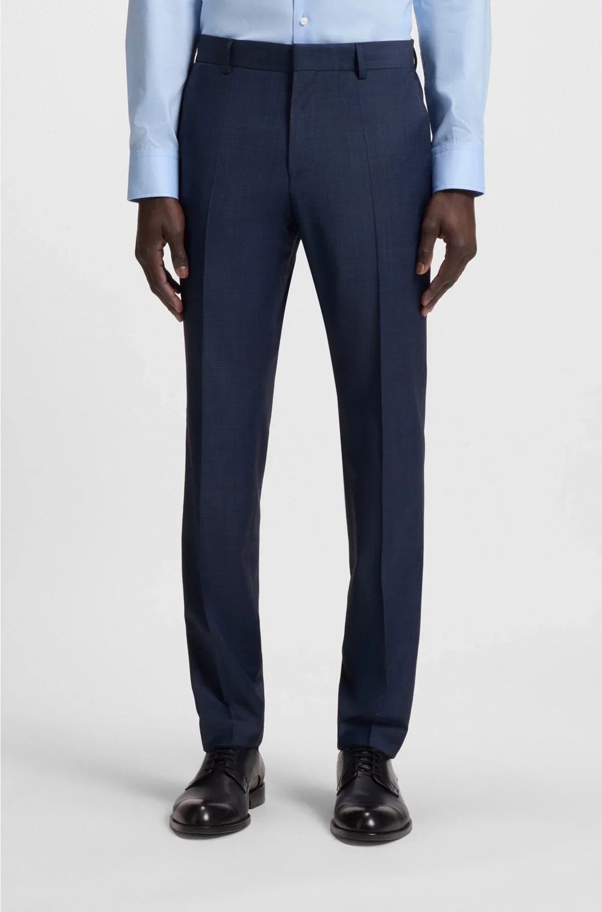 SLIM-FIT SUIT IN AMICRO-PATTERNED WOOL BLEND