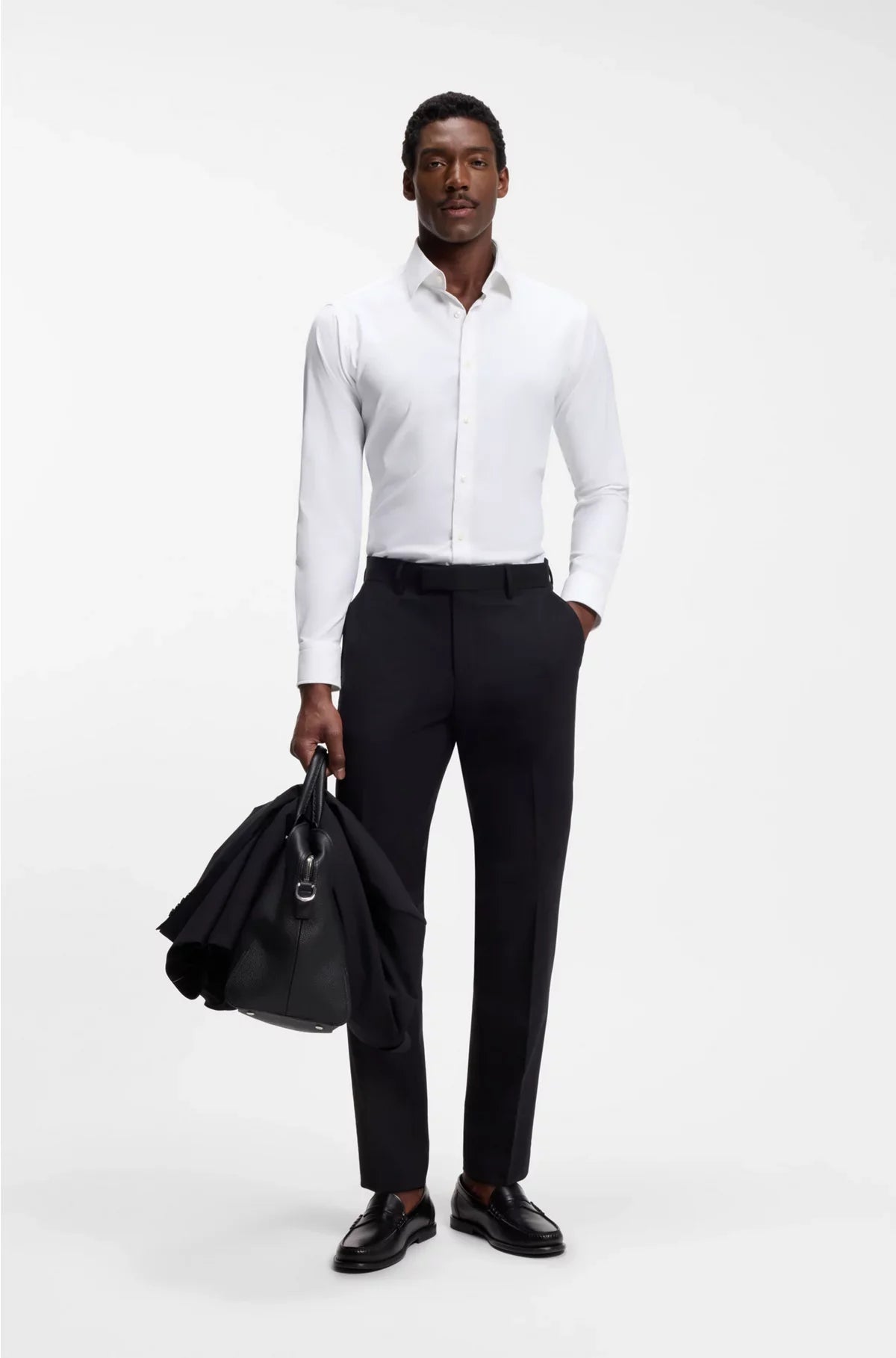 REGULAR-FIT SHIRT IN PERFORMANCE-STRETCH TWILL