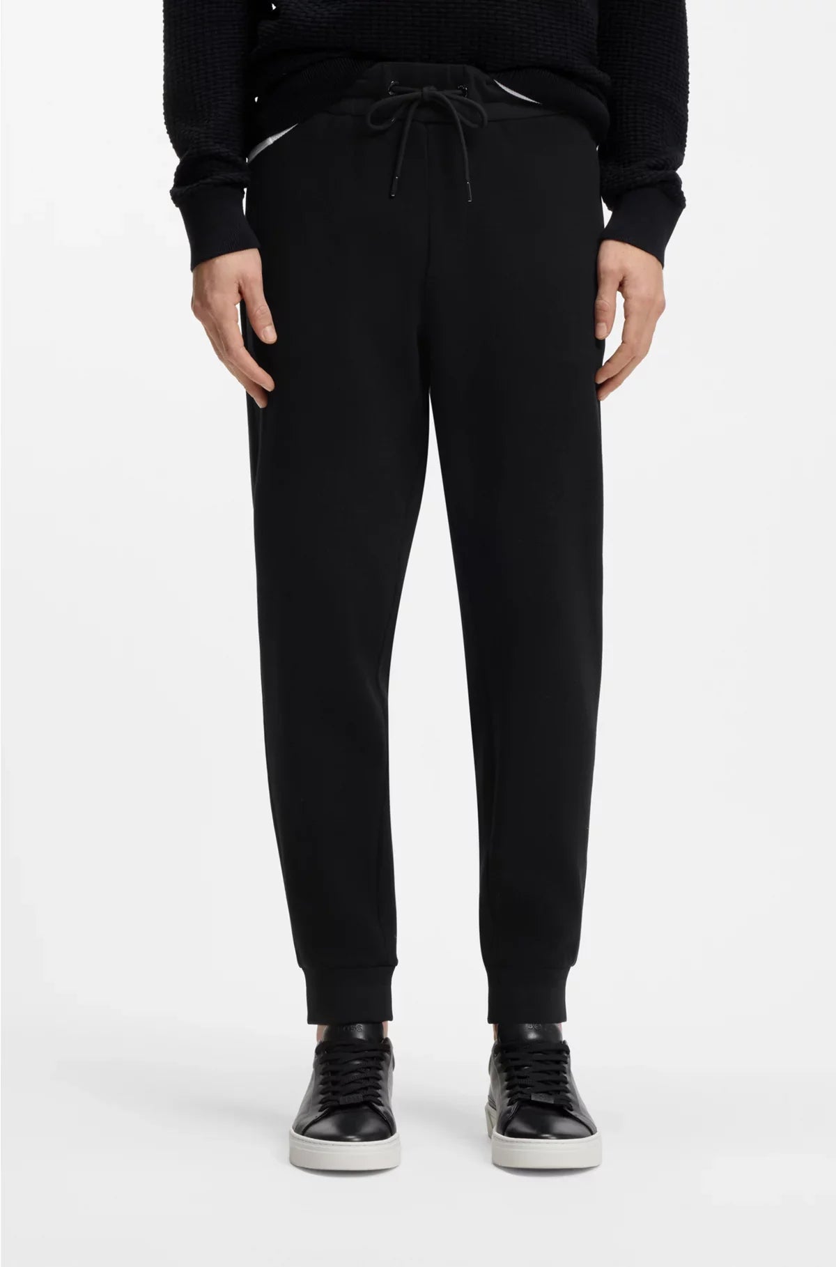 TRACKSUIT BOTTOMS IN MERCERISED STRETCH COTTON