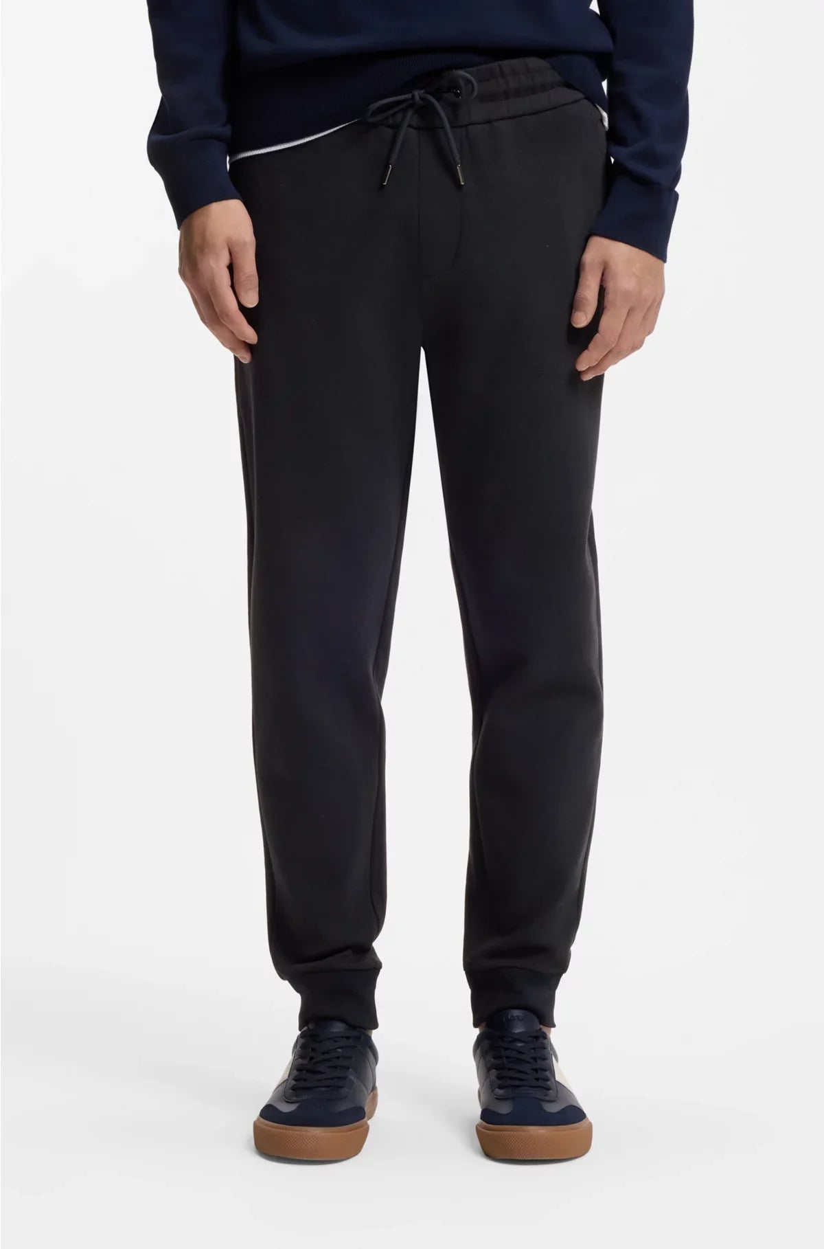 TRACKSUIT BOTTOMS IN MERCERISED STRETCH COTTON