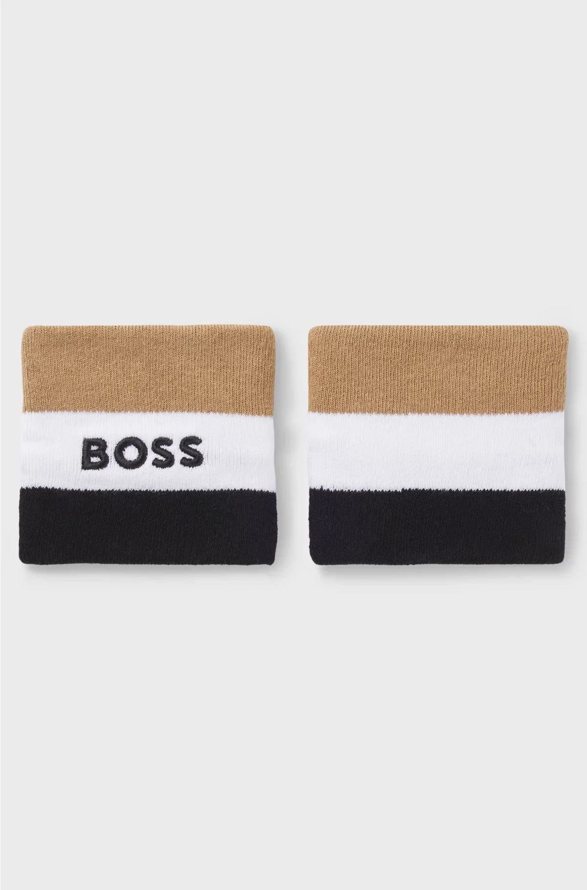 SIGNATURE-STRIPE SPORTS WRISTBANDS IN A COTTON BLEND
