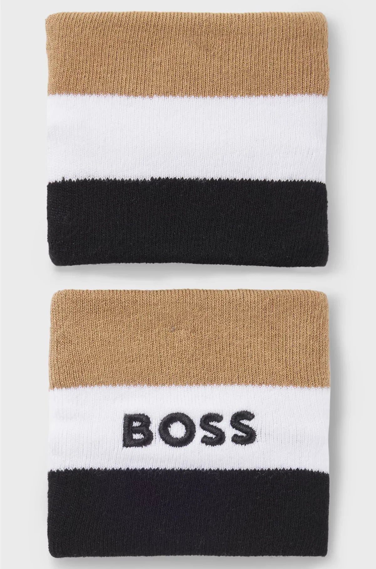 SIGNATURE-STRIPE SPORTS WRISTBANDS IN A COTTON BLEND