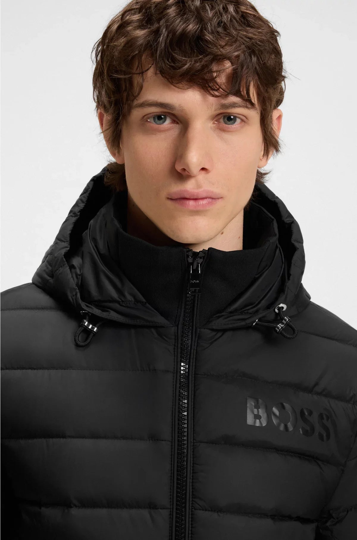 WATER-REPELLENT DOWN JACKET WITH TONAL LOGO