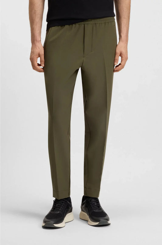 PANTALONI AFFUSOLATI IN TESSUTO ELASTICIZZATO IDROREPELLENTE