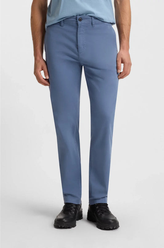 REGULAR-FIT TROUSERS IN STRETCH-COTTON SATIN