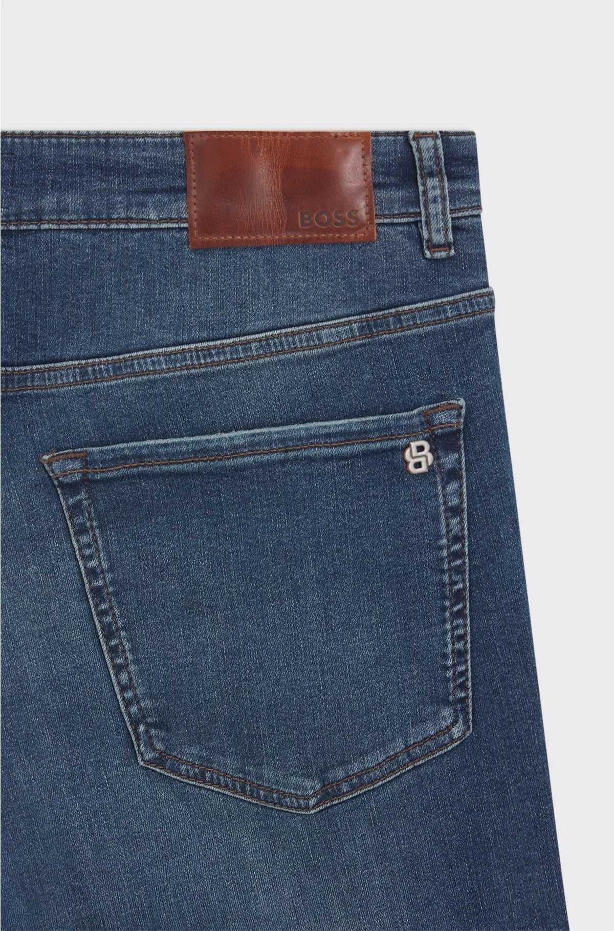 MAINE REGULAR-FIT JEANS IN BLUE SUPER-STRETCH DENIM