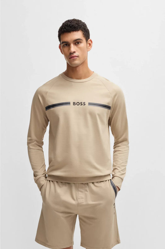 COTTON-TERRY SWEATSHIRT WITH LOGO PRINT