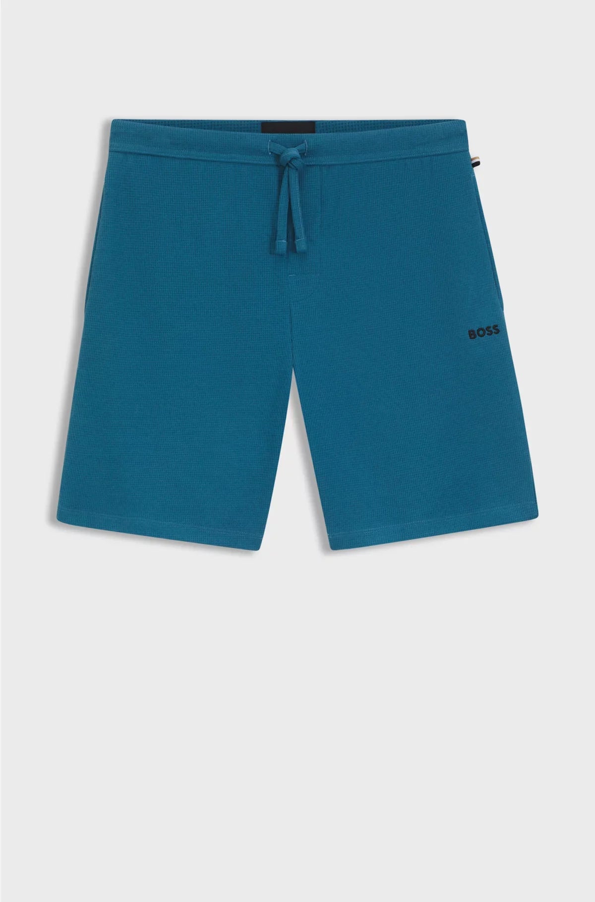 COTTON-BLEND PYJAMA SHORTS WITH EMBROIDERED LOGO