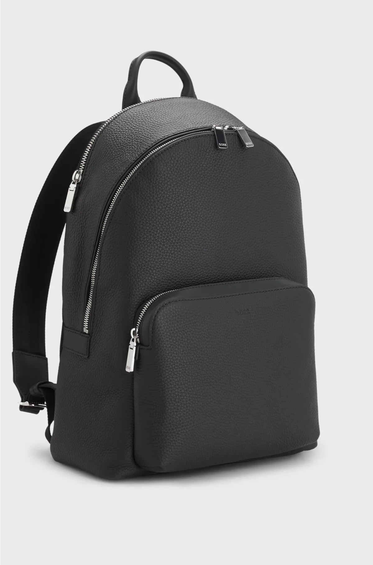 ZAINO IN PELLE GOFFRATA ITALIANA CON LOGO IMPRESSO