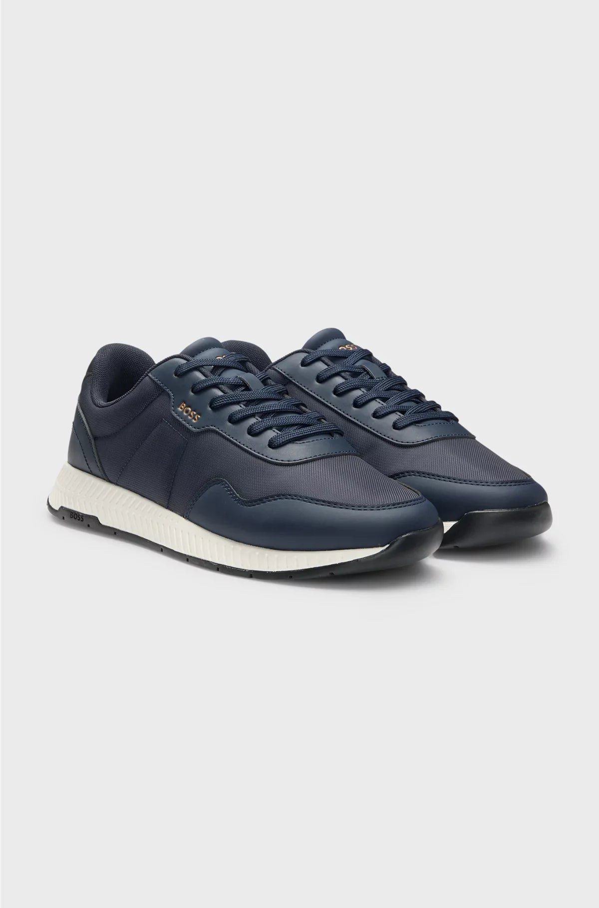 LOW-TOP TRAINERS WITH TEXTURED UPPERS