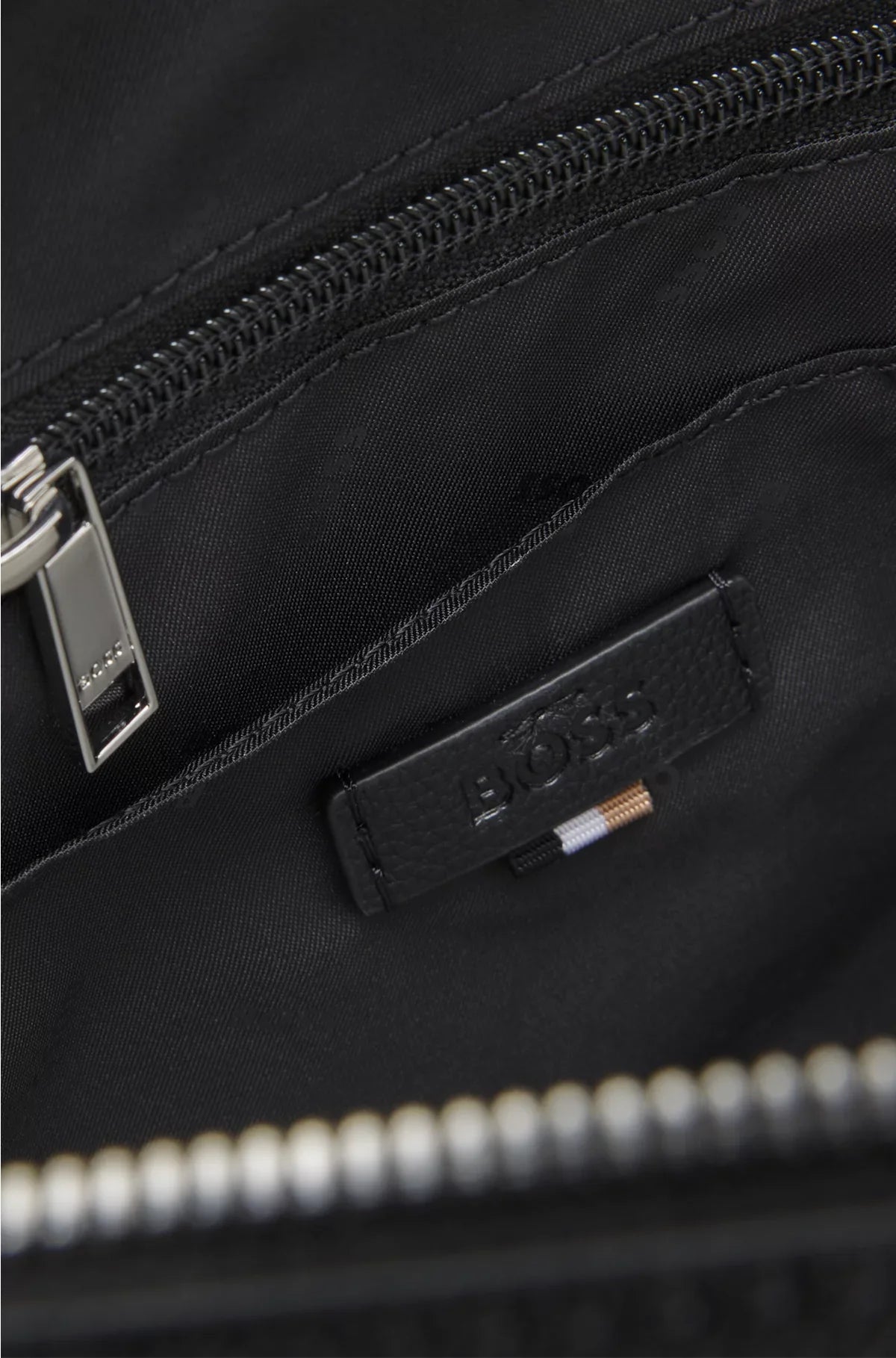 DOCUMENT CASE IN GRAINED FAUX LEATHER WITH SIGNATURE TRIMS