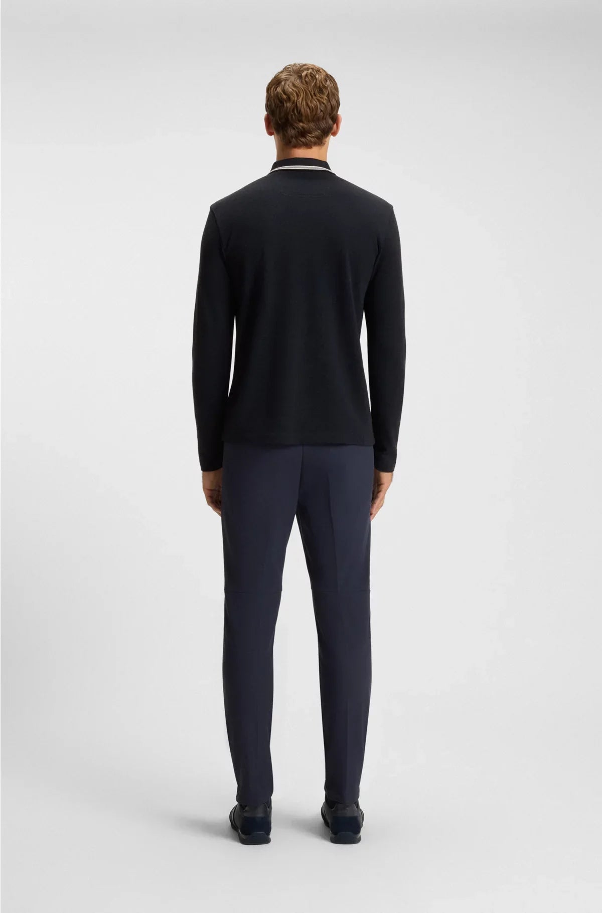 COTTON-PIQUE POLO SHIRT WITH CONTRAST LOGO