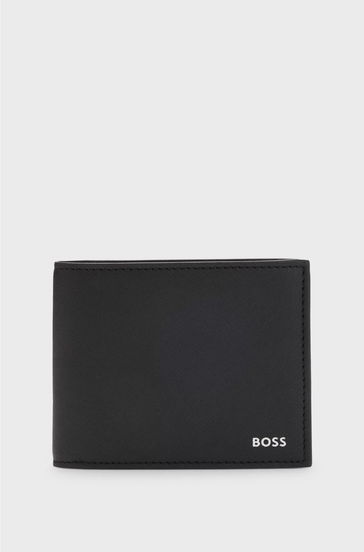 WALLET WITH SILVER-FOIL LOGO PRINT