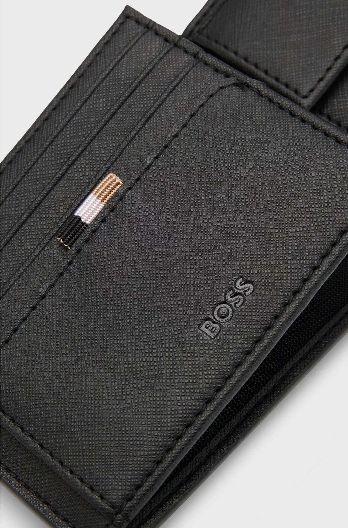 WALLET WITH SILVER-FOIL LOGO PRINT