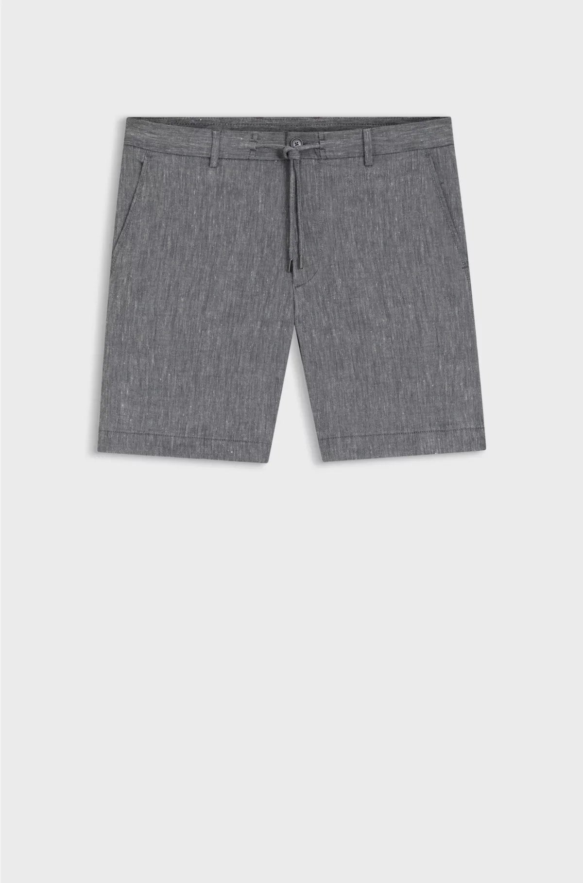 SHORTS REGULAR FIT IN MISTO LINO CON COULISSE