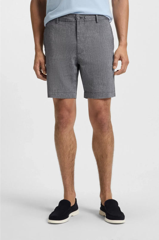 REGULAR-FIT SHORTS IN A LINEN BLEND WITH DRAWCORD