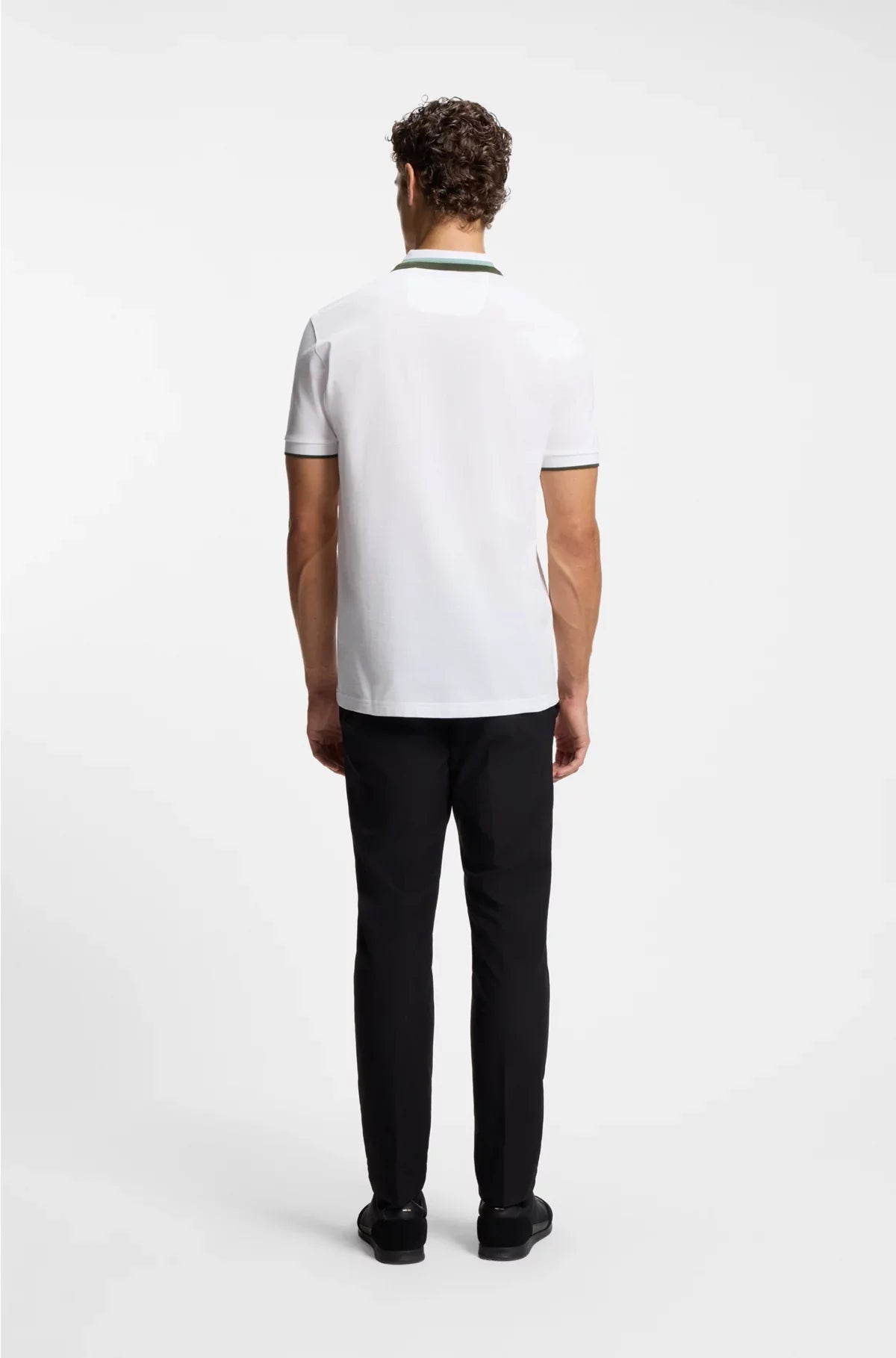 PADDY ACTIVE POLO SHIRT WITH CONTRAST STRIPES