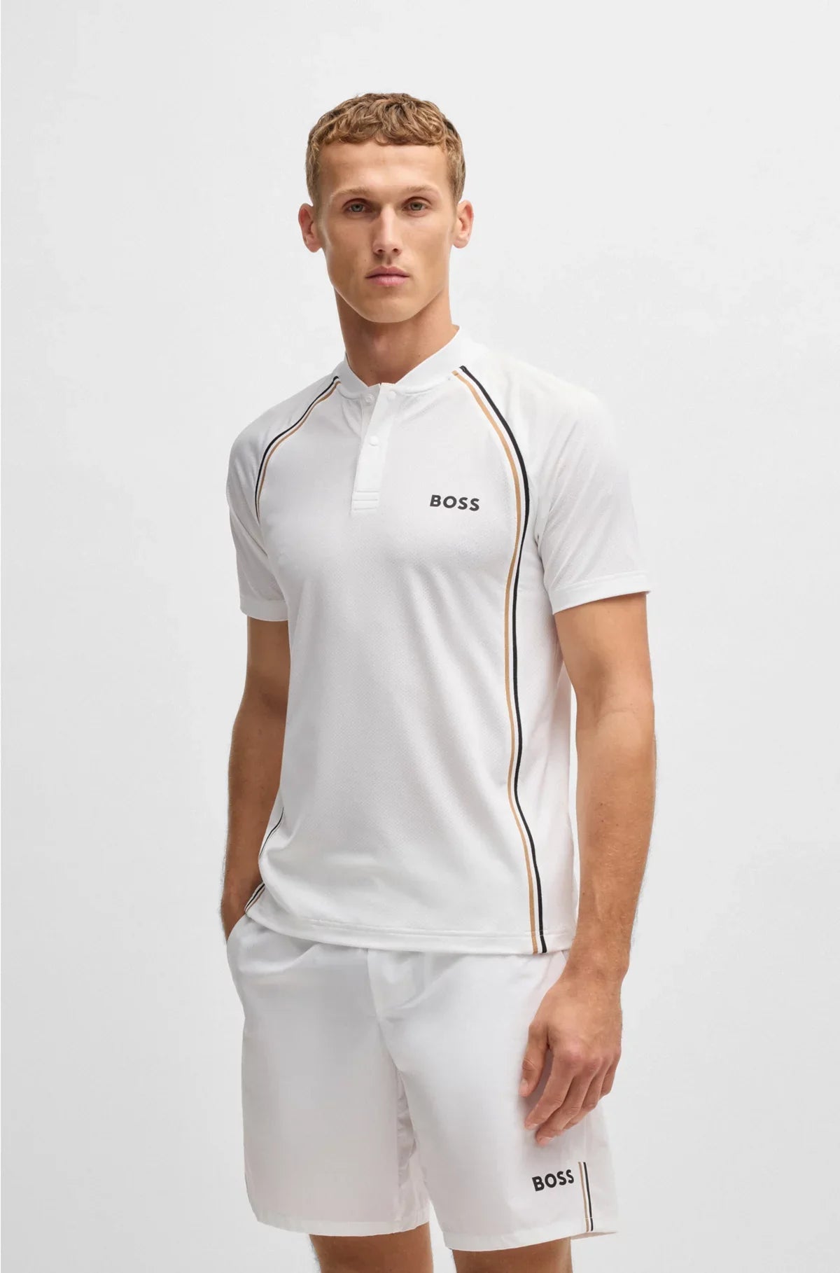 ACTIVE SLIM-FIT POLO SHIRT IN SUPER-STRETCH MESH