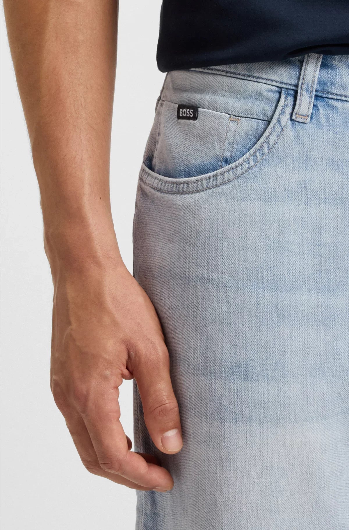 MAINE REGULAR-FIT JEANS IN BLUE MECHANICAL-STRETCH DENIM
