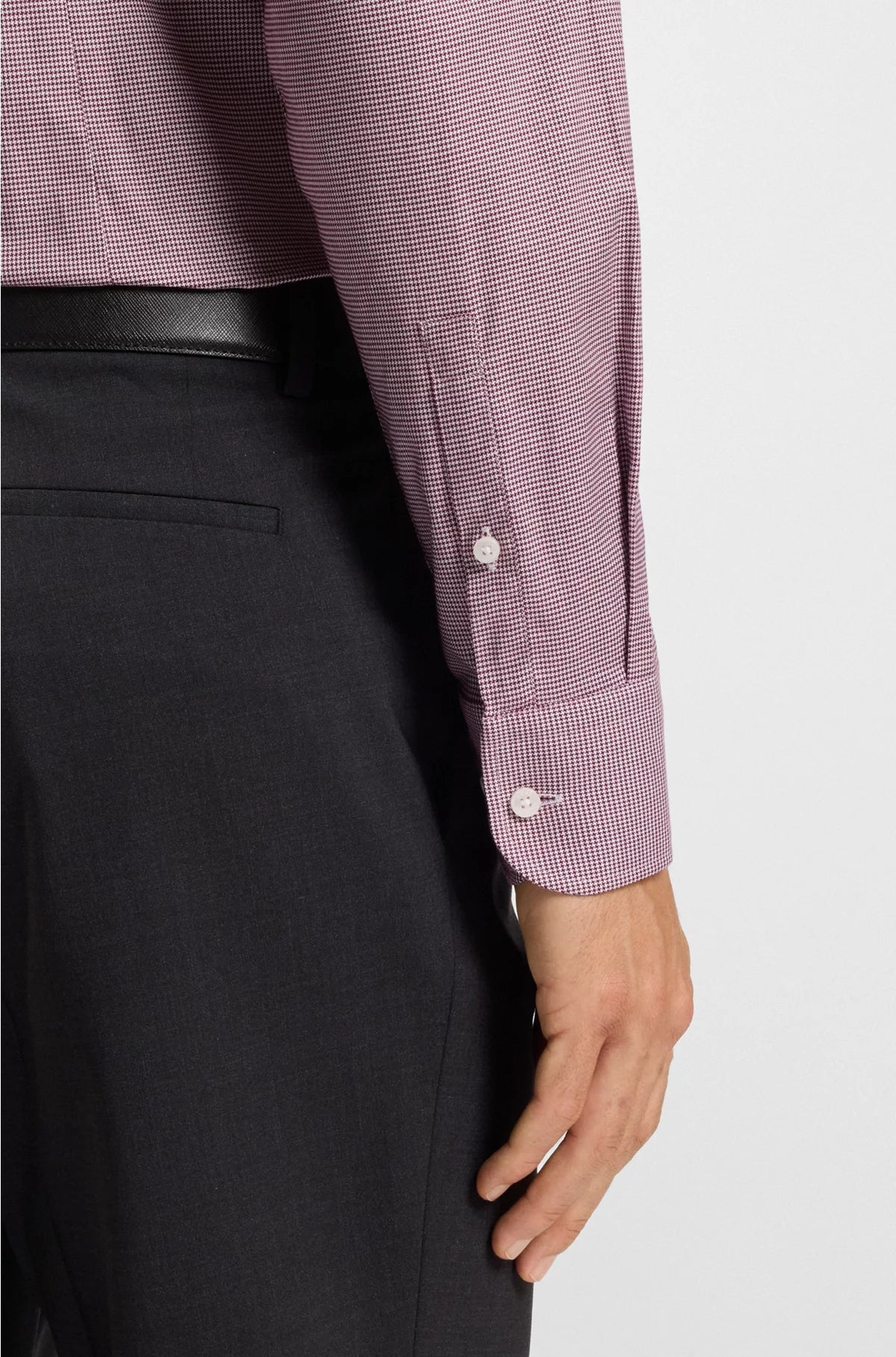 SLIM-FIT SHIRT IN EASY-IRON STRETCH COTTON