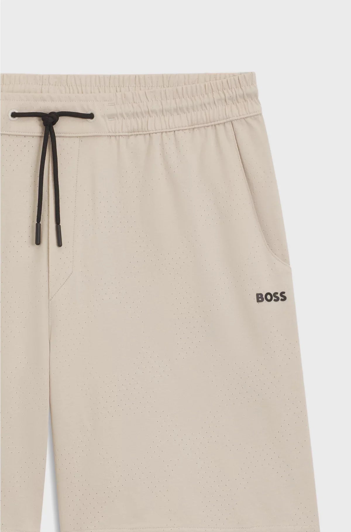 COTTON-JERSEY SHORTS WITH MESH STRUCTURE