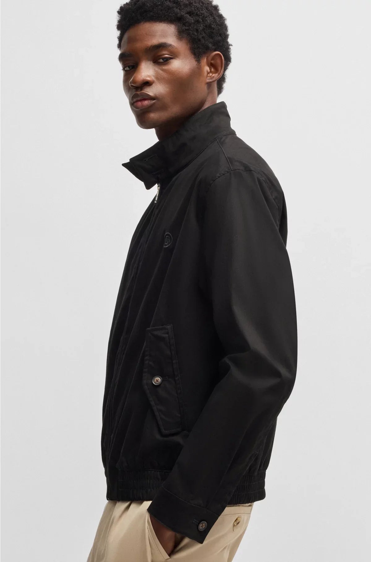 COTTON-BLEND JACKET WITH DOUBLE B MONOGRAM