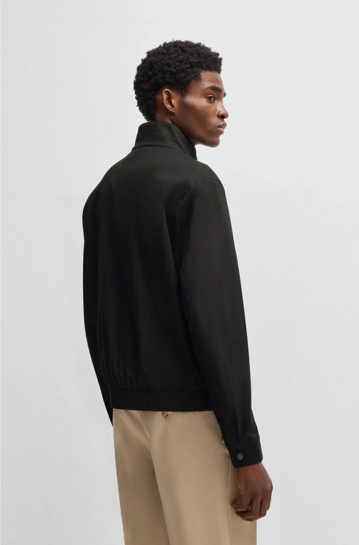 COTTON-BLEND JACKET WITH DOUBLE B MONOGRAM