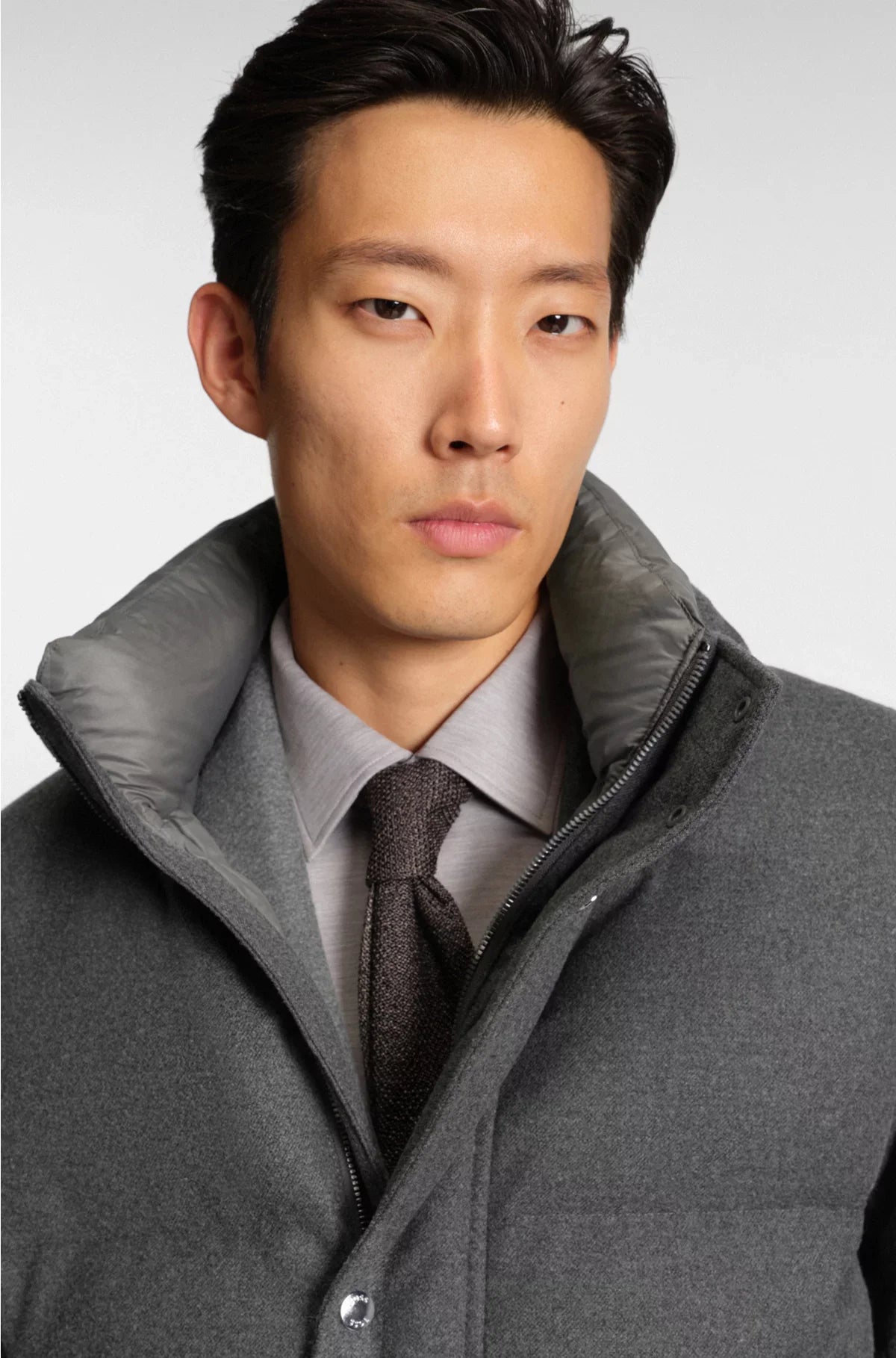 FLANNEL JACKET WITH DOWN FILLING