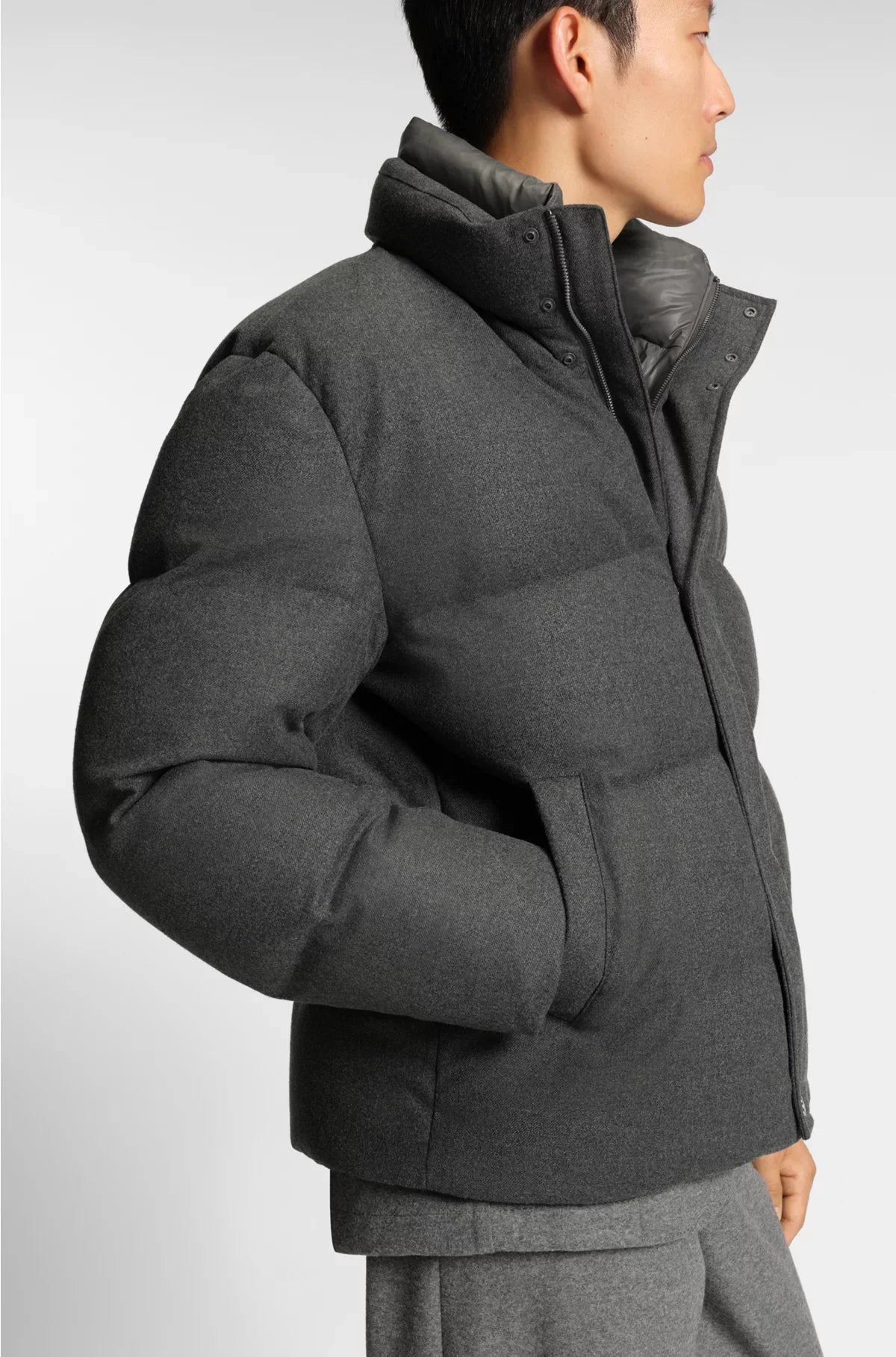 FLANNEL JACKET WITH DOWN FILLING