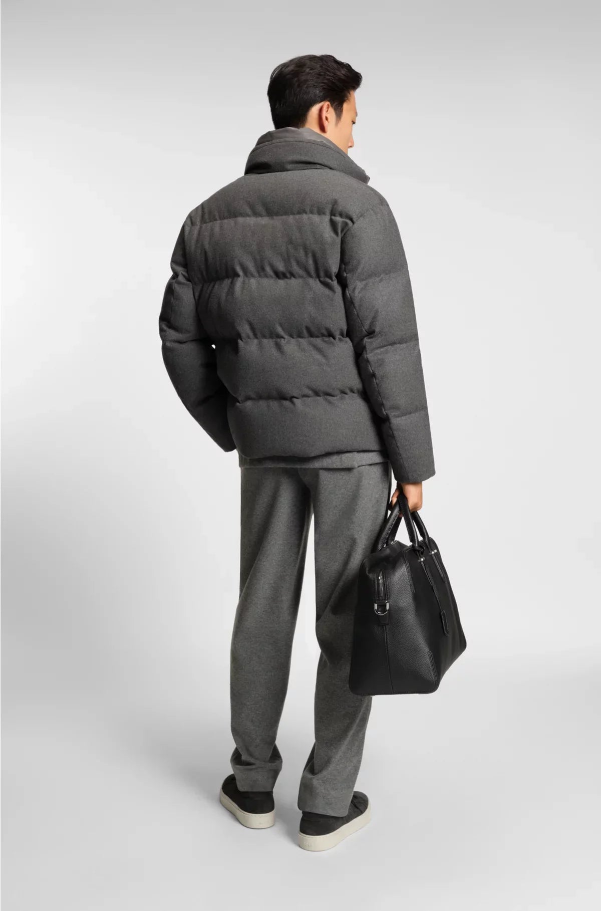 FLANNEL JACKET WITH DOWN FILLING