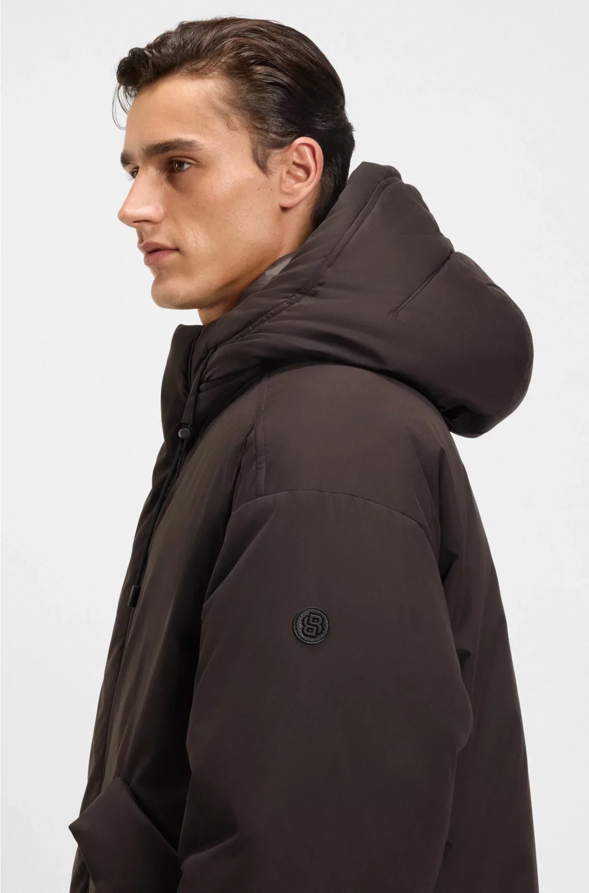 WATER-REPELLENT JACKET IN PEACHED MICROFIBRE