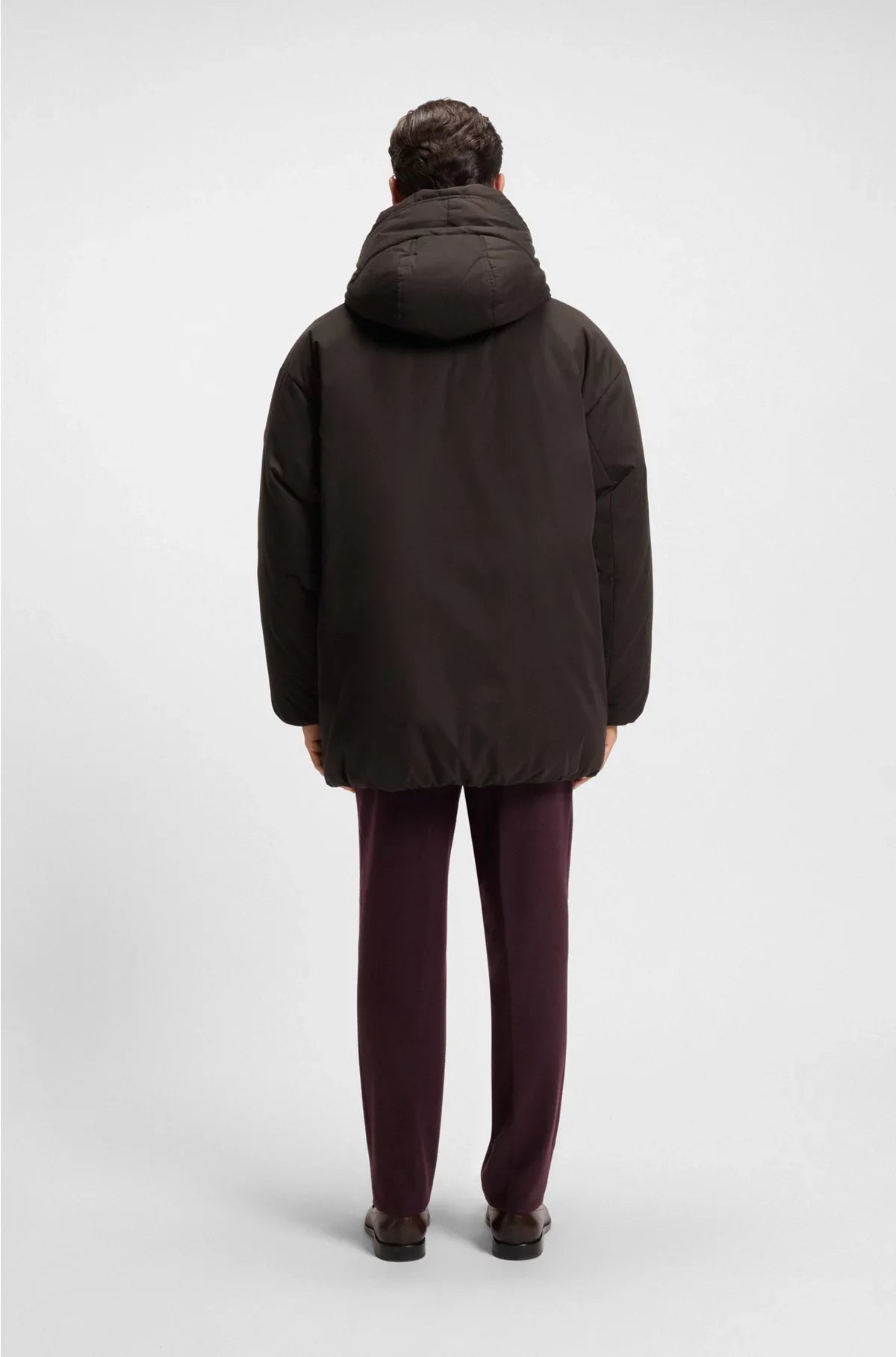 WATER-REPELLENT JACKET IN PEACHED MICROFIBRE