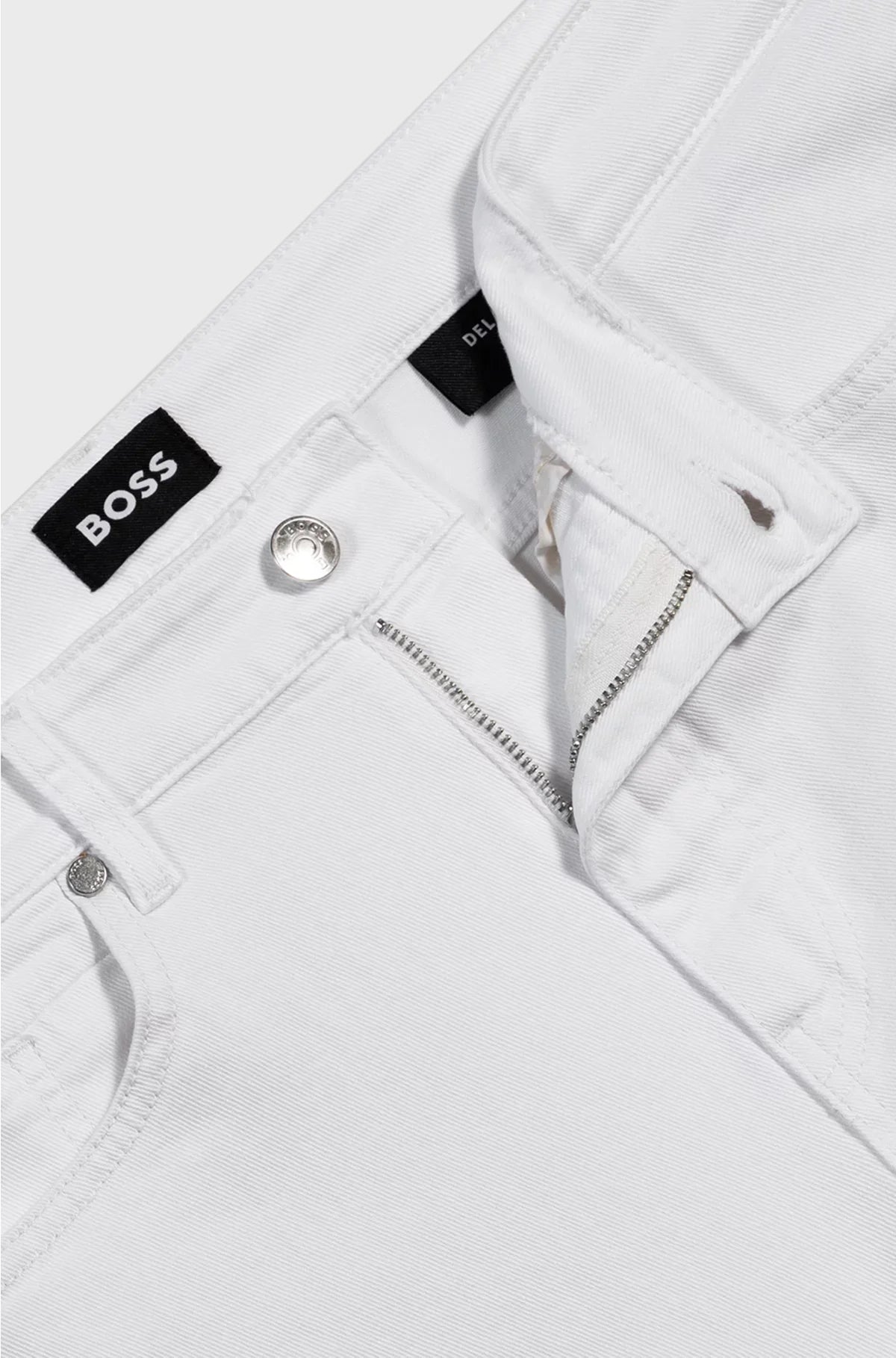 DELAWARE SLIM-FIT JEANS IN WHITE COMFORT-STRETCH DENIM