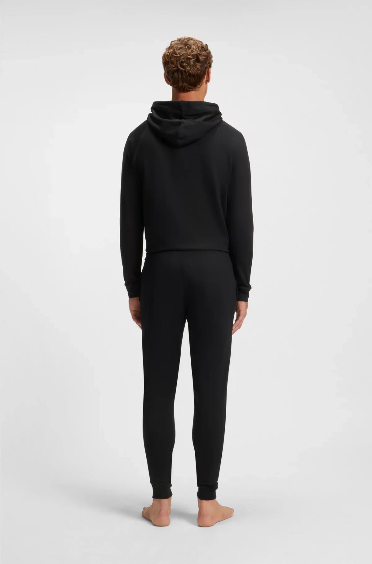 COTTON-TERRY TRACKSUIT BOTTOMS WITH STRIPE PRINT