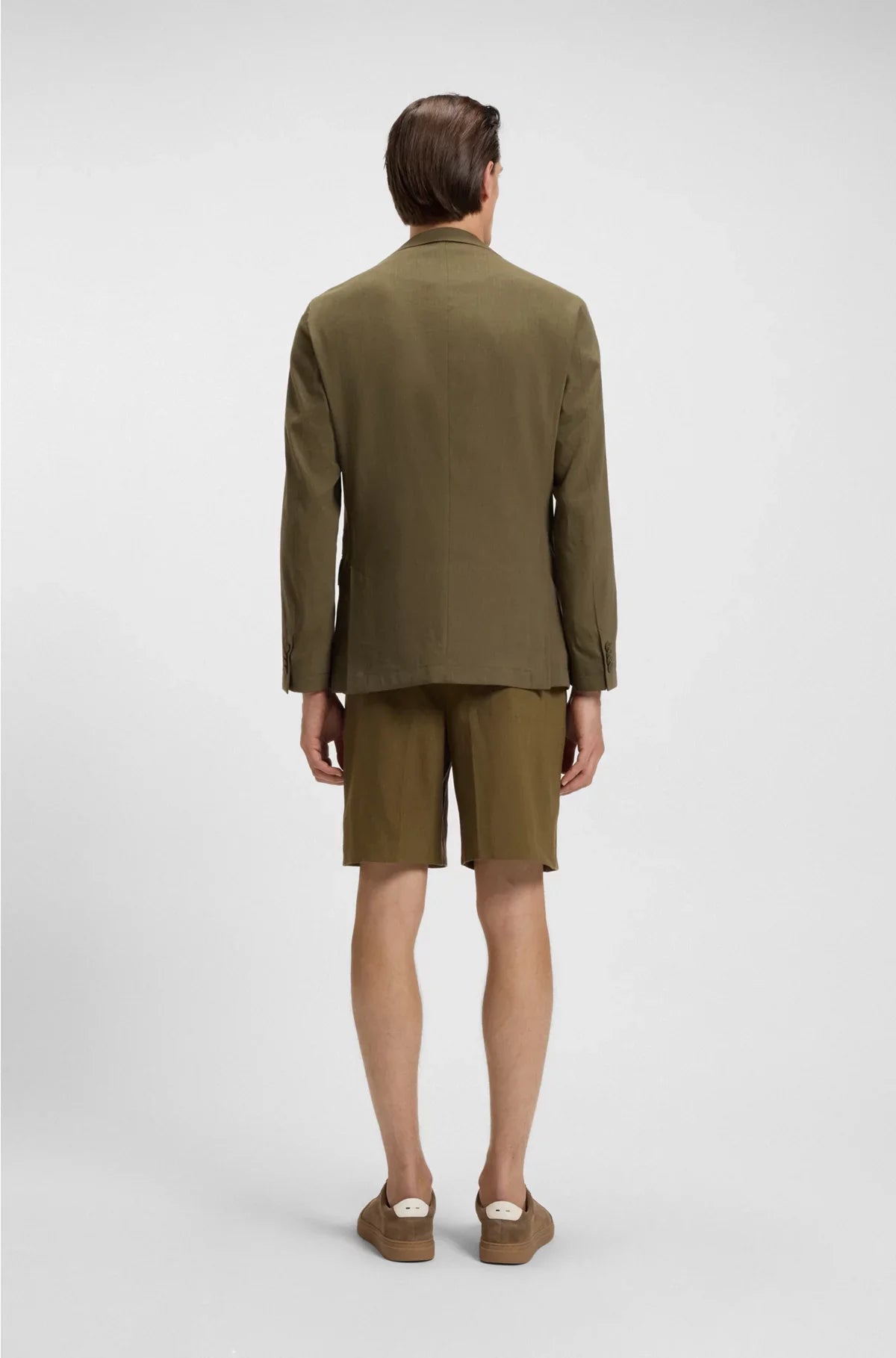 Giacca da abito modern fit, lavabile in lavatrice, in misto lino stretch