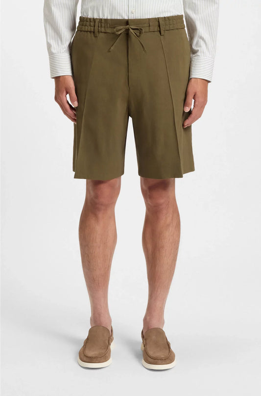 FORMAL SHORTS IN A LINEN BLEND