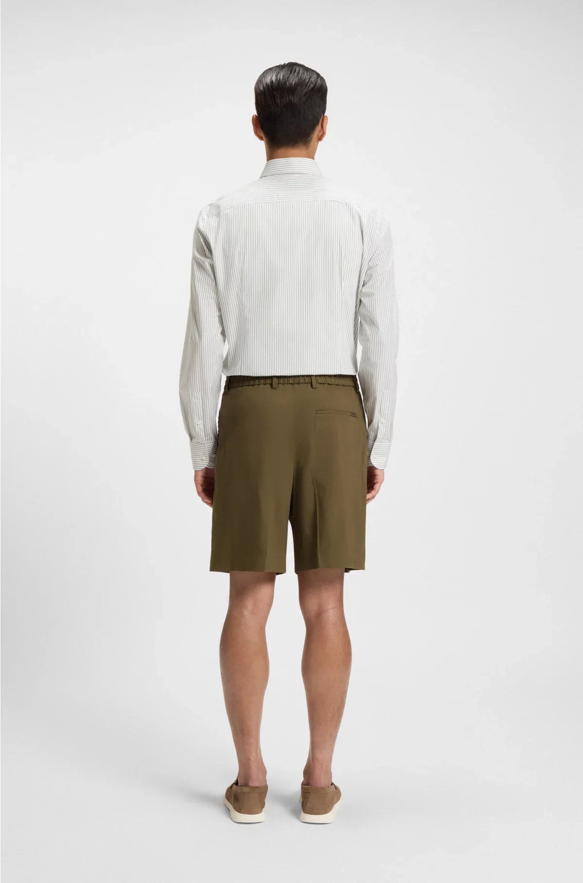 FORMAL SHORTS IN A LINEN BLEND