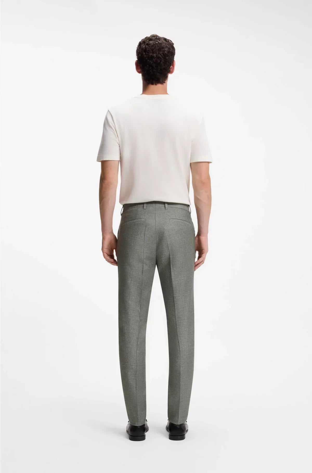FORMAL TROUSERS INMICRO-PATTERNED STRETCH FABRIC