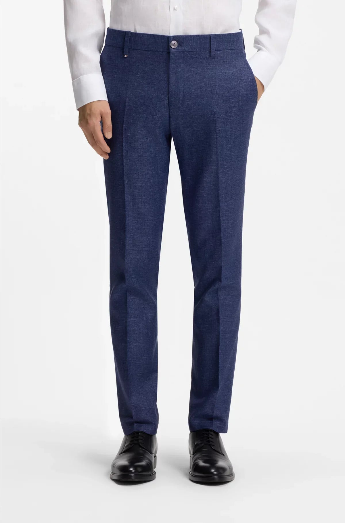 FORMAL TROUSERS INMICRO-PATTERNED STRETCH FABRIC