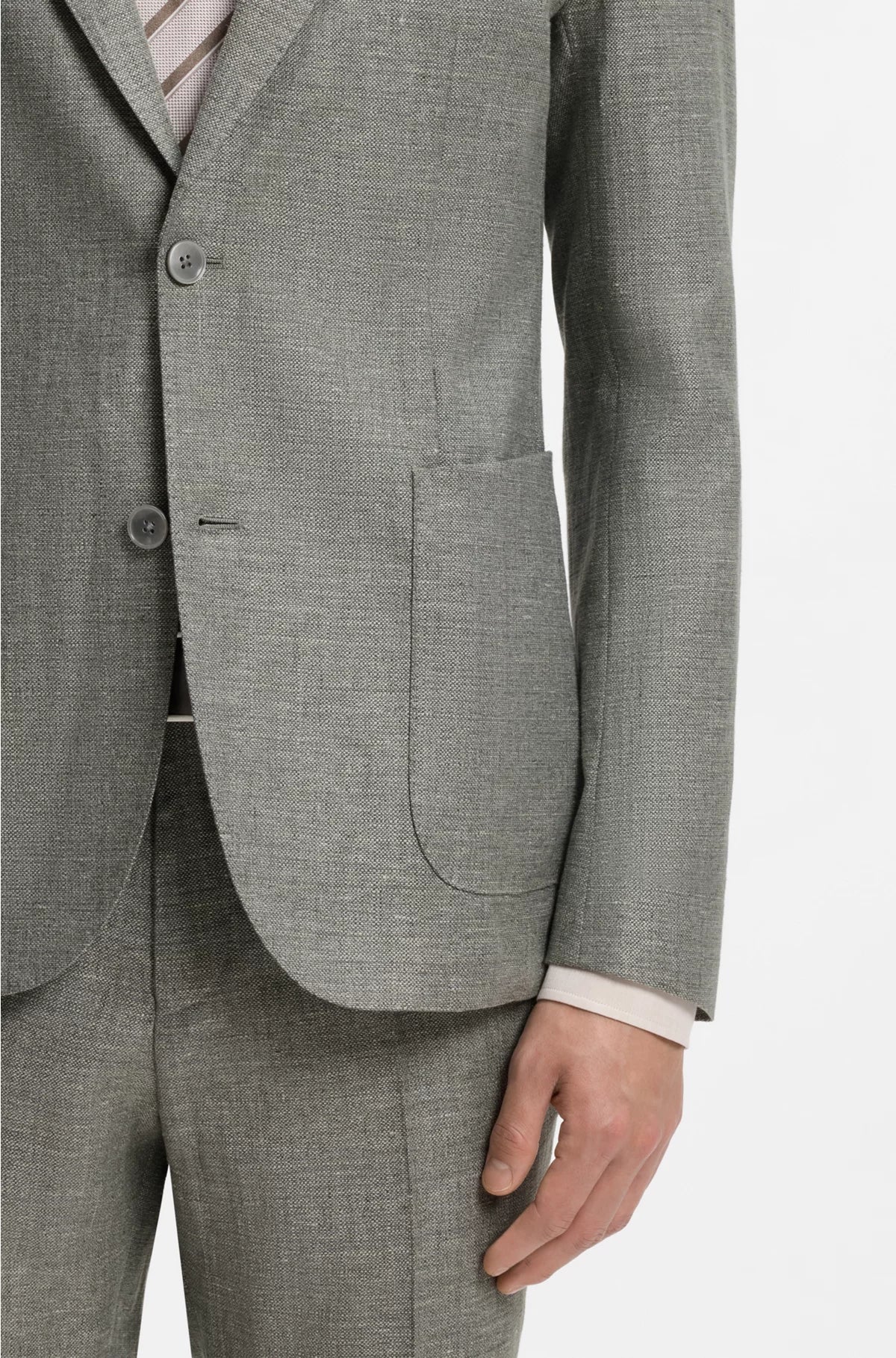SLIM-FIT BLAZER INMICRO-PATTERNED FABRIC