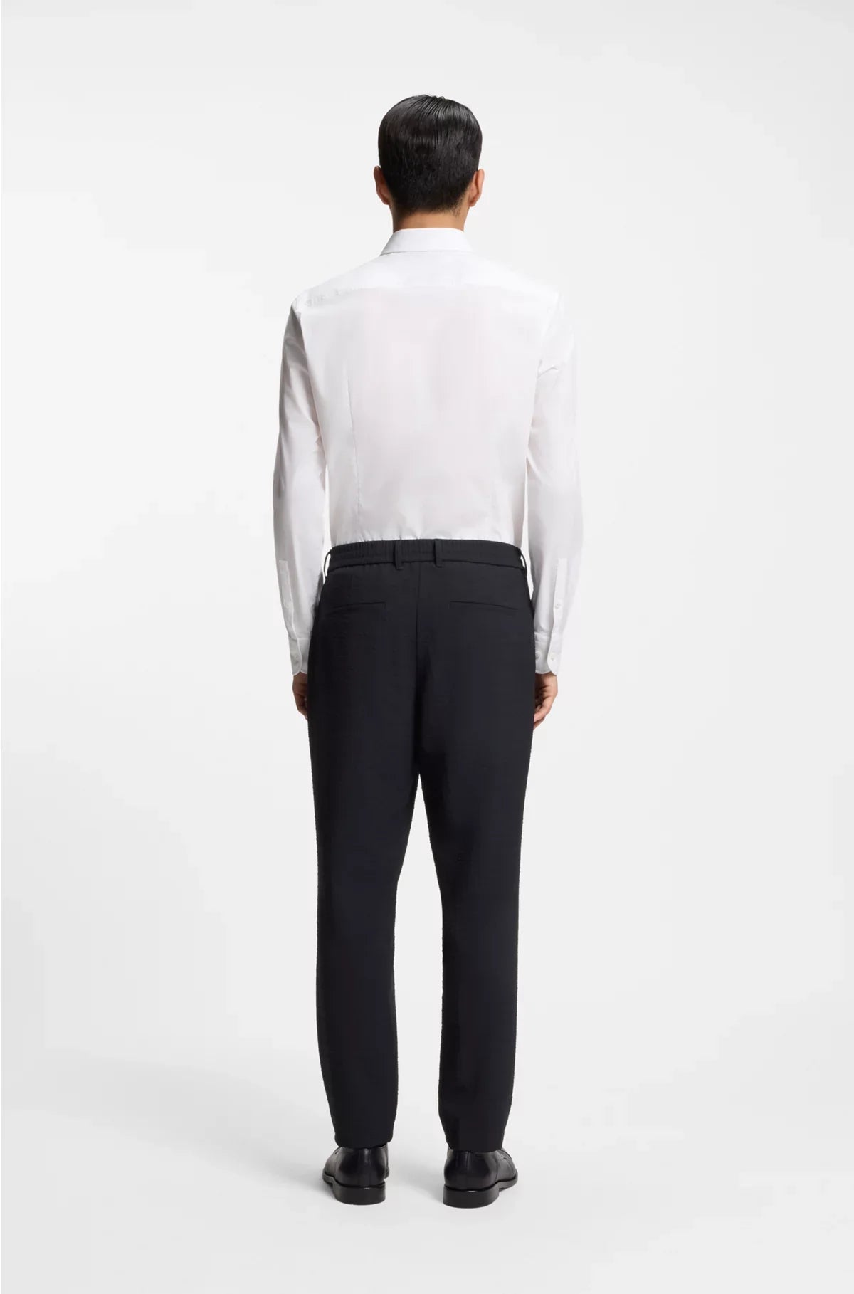 FORMAL TROUSERS IN STRETCH SEERSUCKER