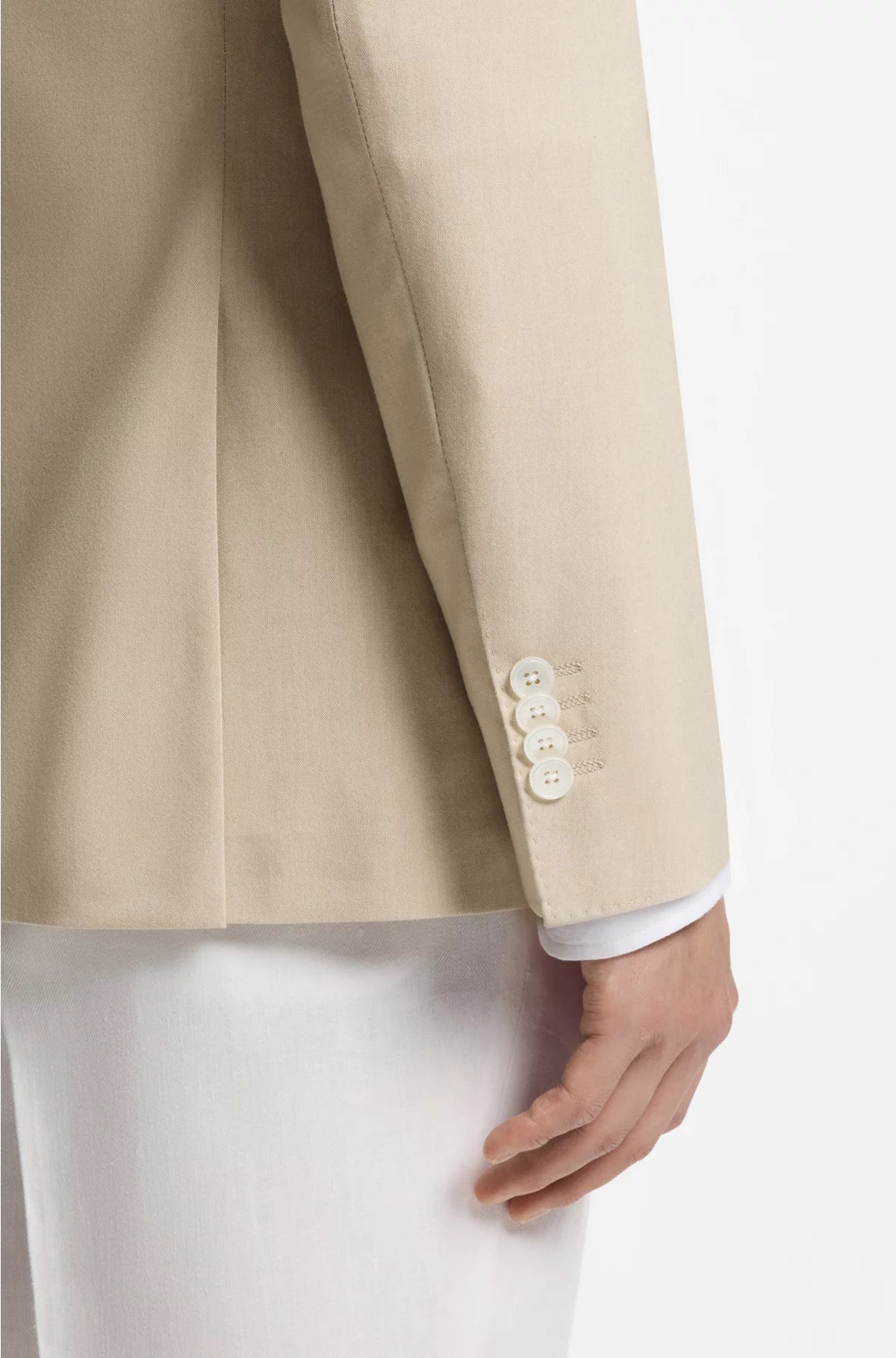 SLIM-FIT BLAZER IN STRETCH CHIFFON