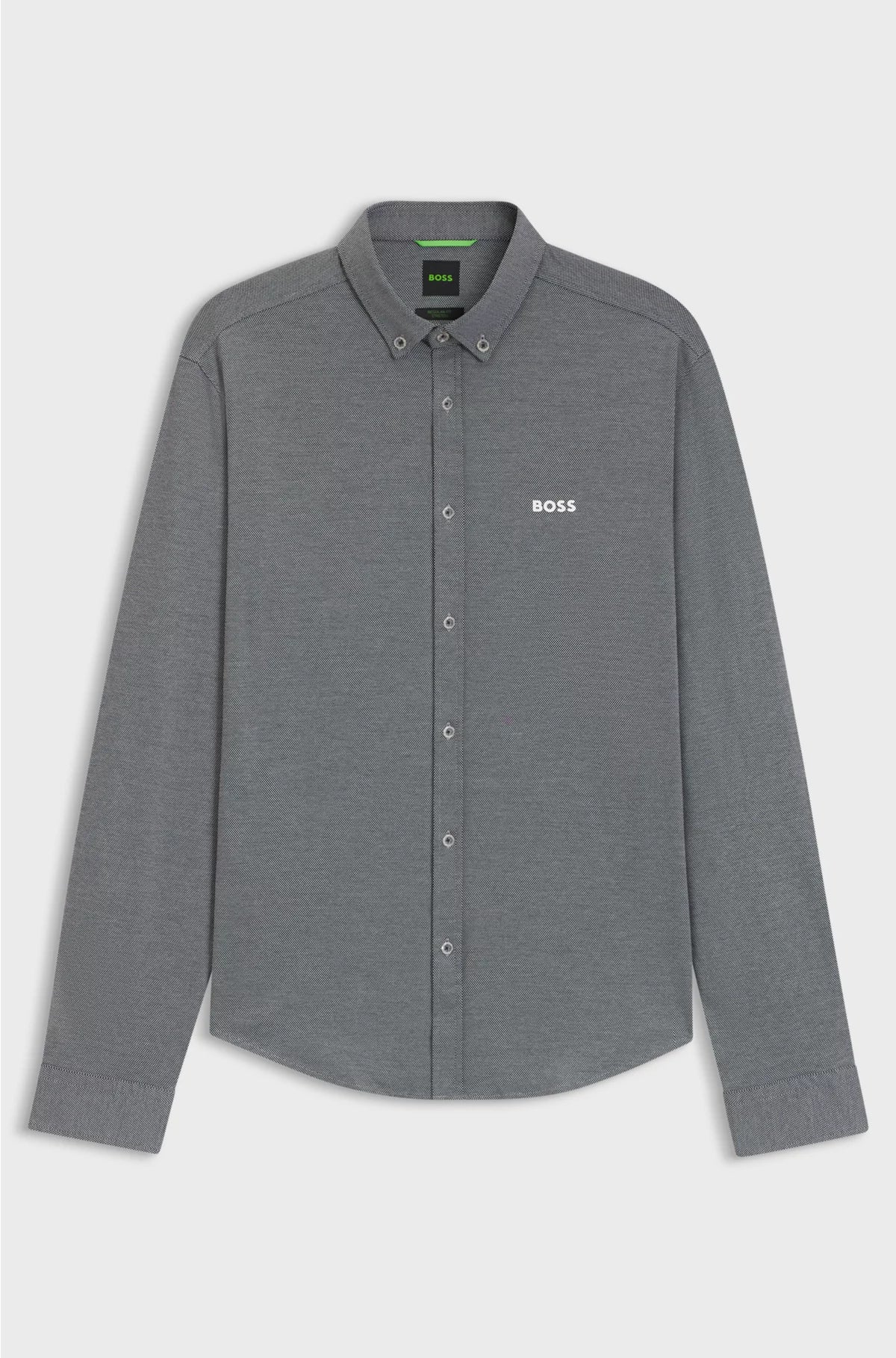 REGULAR-FIT SHIRT IN CREASE-RESISTANT COTTON JERSEY