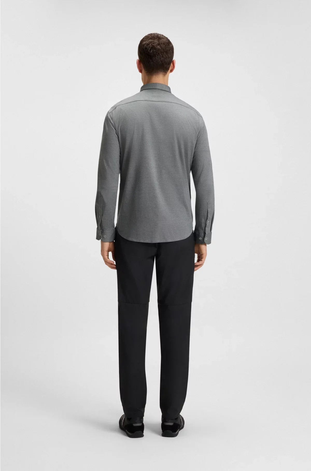 REGULAR-FIT SHIRT IN CREASE-RESISTANT COTTON JERSEY
