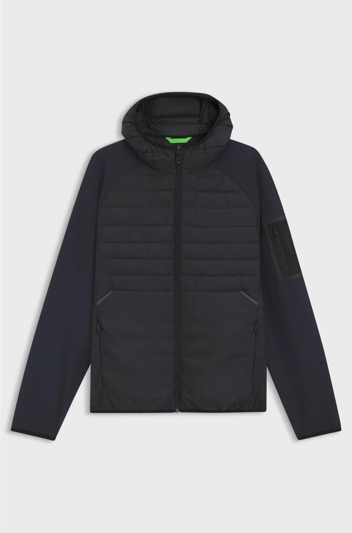 WATER-REPELLENT JACKET WITH ZIPPED SLEEVE POCKET
