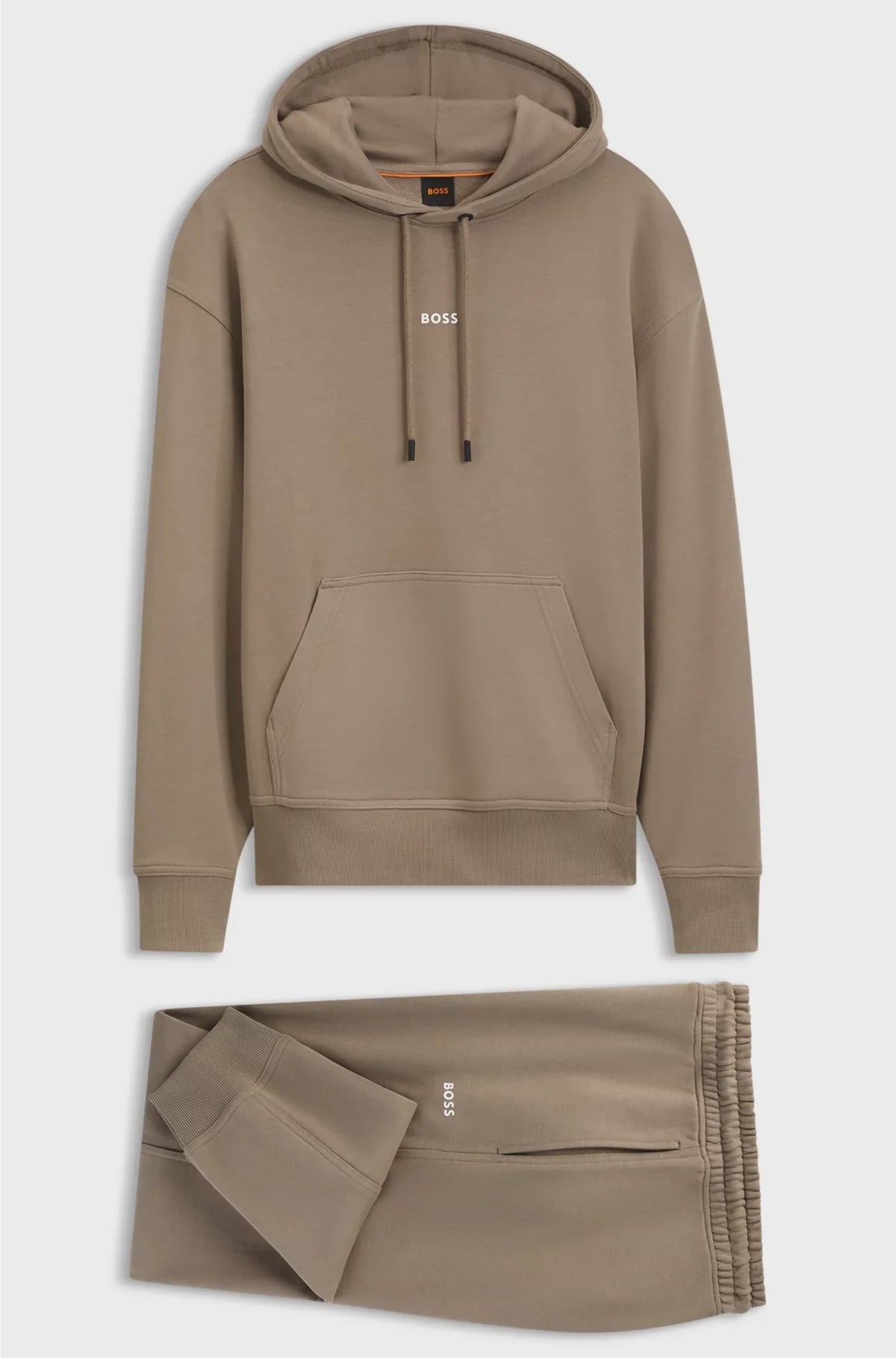 COTTON-TERRY TRACKSUIT SET WITH CONTRAST LOGOS