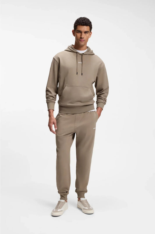 COTTON-TERRY TRACKSUIT SET WITH CONTRAST LOGOS